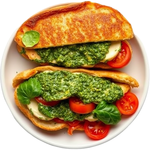 Pesto Chicken Panini dish