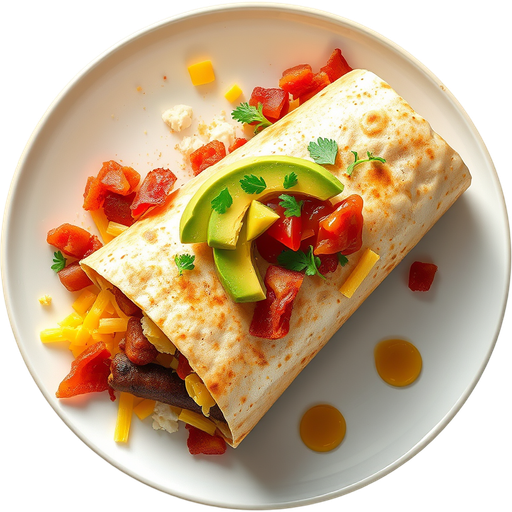 Loaded Breakfast Burrito dish