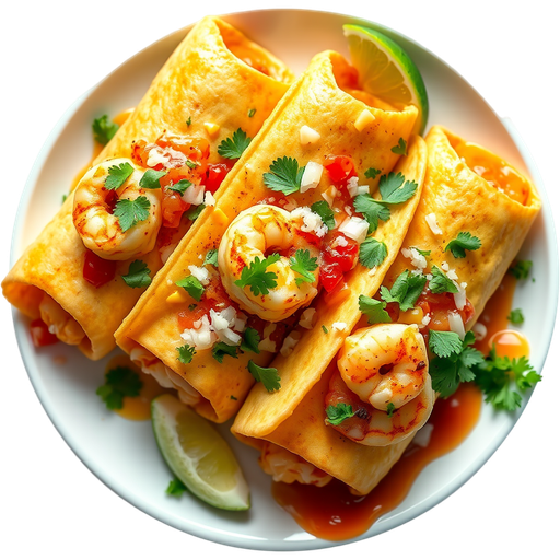 Shrimp Taquitos dish