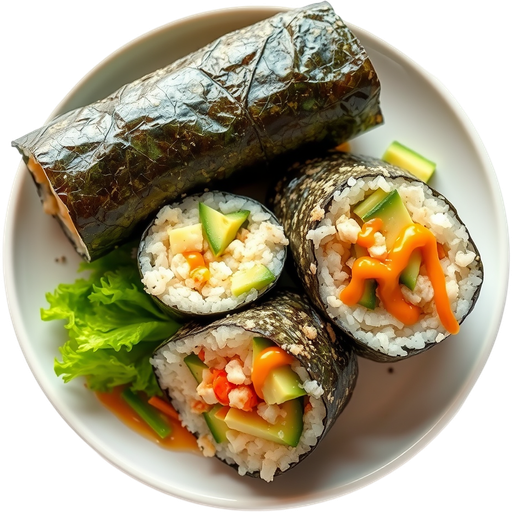 Crispy Rice Roll dish
