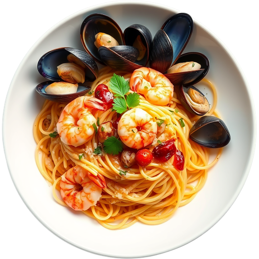 Spaghetti with Seafood dish