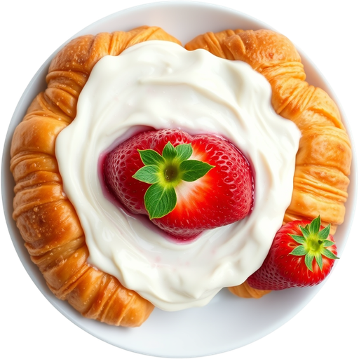 Strawberry Cream Croissant dish