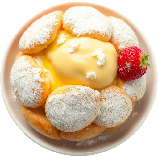 Custard and Cream Puff dish