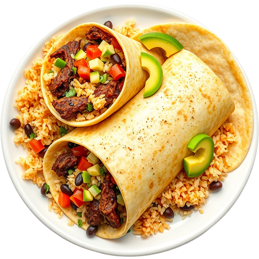 Carne Asada Burrito dish