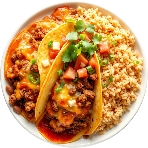 Taco Enchilada Combo dish