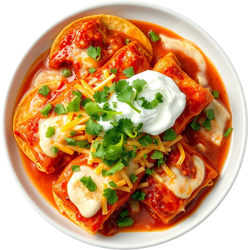 Enchiladas Rojas de Pollo dish