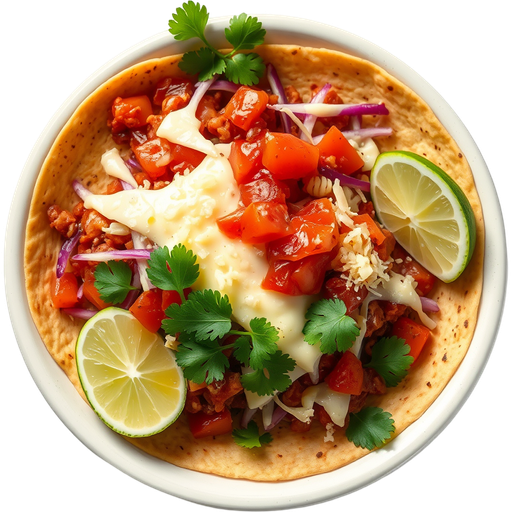 Cheese Handmade Taco dish