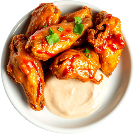 Hot Chicken Wings dish