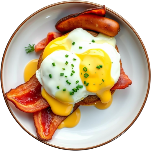 Eggs Benedict Carnivore dish