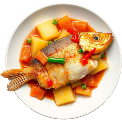 Sweet and Sour Fish Filet dish