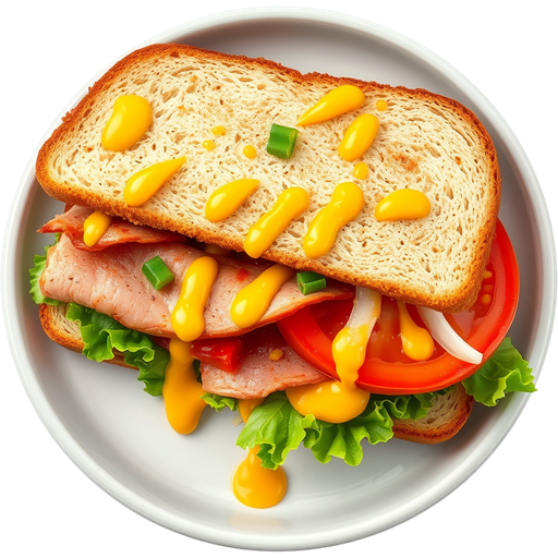 Spicy Mustard Sandwich dish