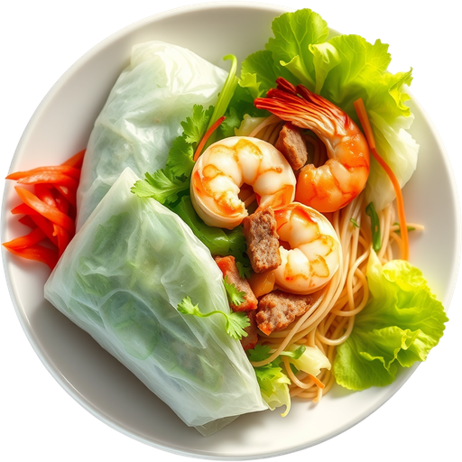 Build it Yourself Spring Roll dish