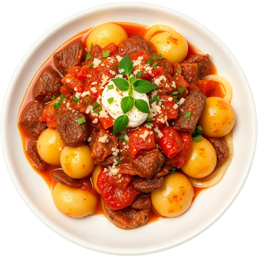 Gnocchi Al Brasato dish