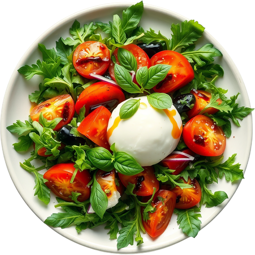 Burrata Salad dish