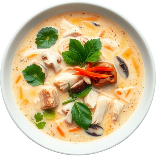 Tom Kha Soup dish