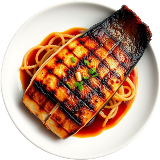 Grilled Miso Black Cod dish