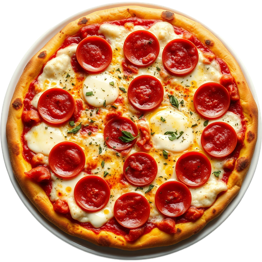 New Jersey Style Thin Crust Pepperoni Pizza dish