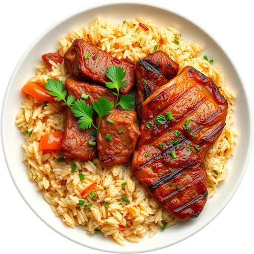 Chicken and Steak Plate dish
