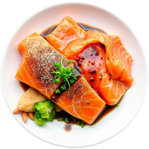 Salmon Sashimi dish
