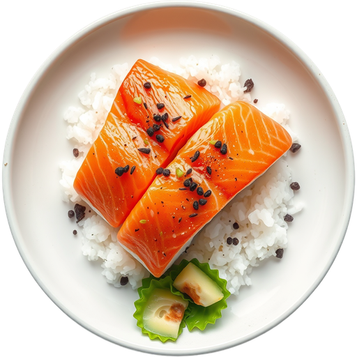 Salmon Pepper Sushi dish