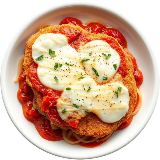 Veal Parmigiana dish