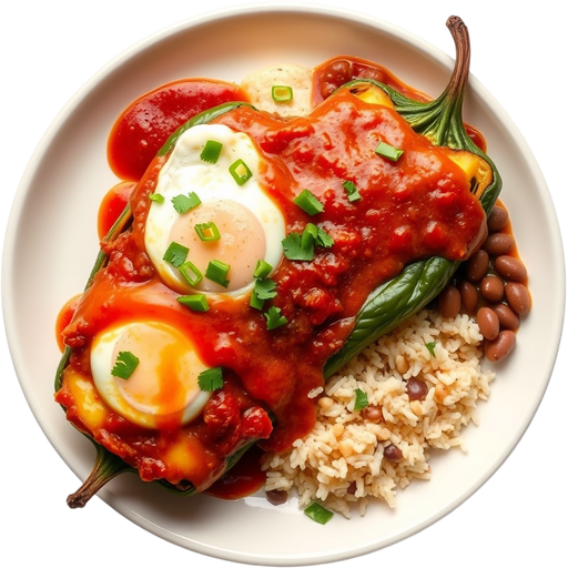 Chili Relleno Combo Plate dish