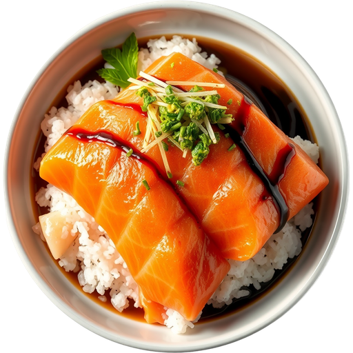 Salmon Sushi dish