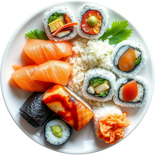 Assorted Sushi & Roll dish