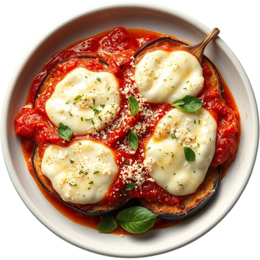 Eggplant Parmesan dish