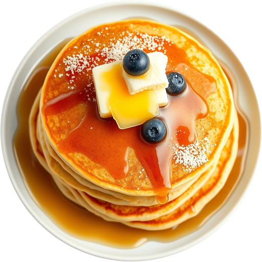 The Golden Ticket Pancakes dish