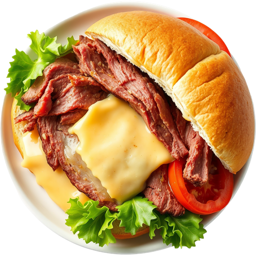 Roast Beef with Cheese dish