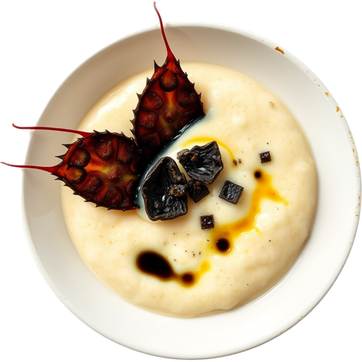 Uni and Black Truffle Chawanmushi dish