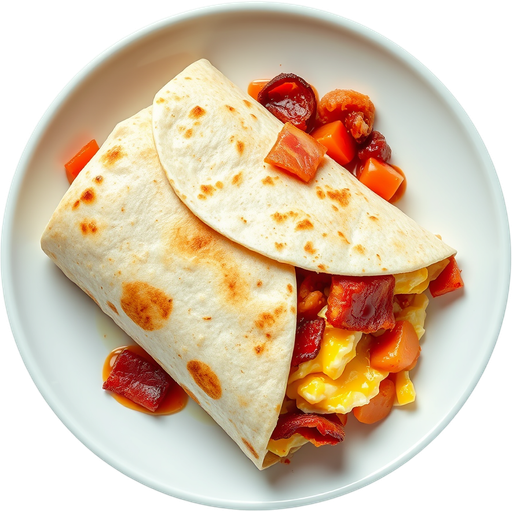 Bacon Breakfast Burrito dish