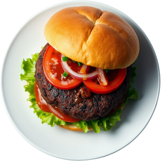Jamaican Jerk Burger dish