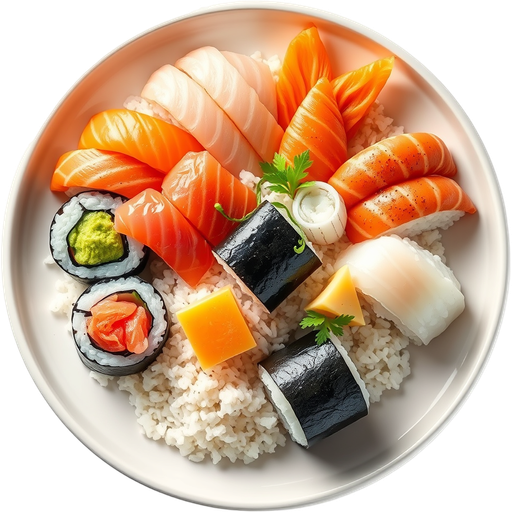 Dinner Sushi Combo dish