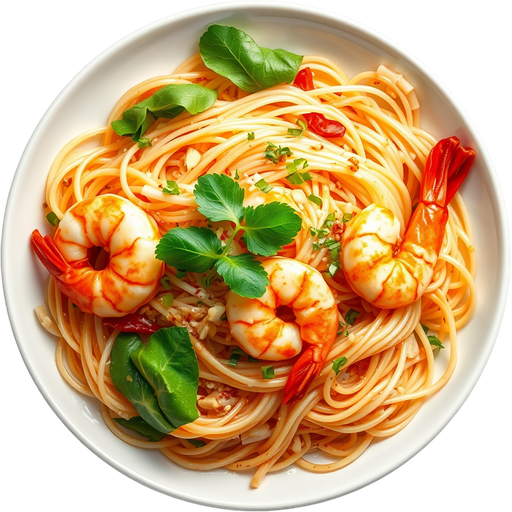 Shrimp Pad Thai dish