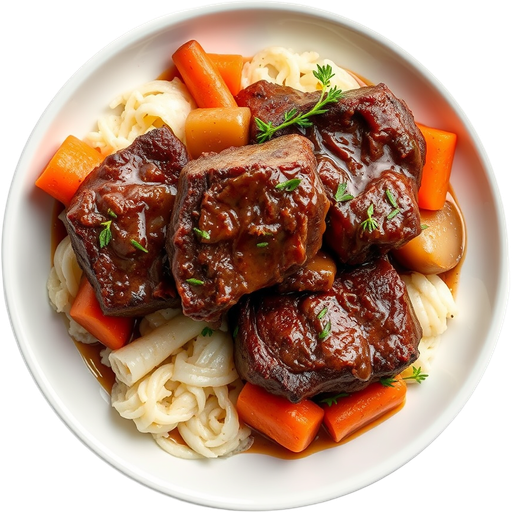 Braised Beef Short Ribs dish