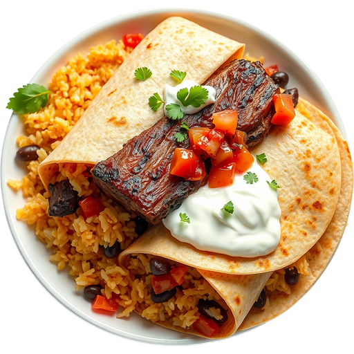 Steak Burrito dish