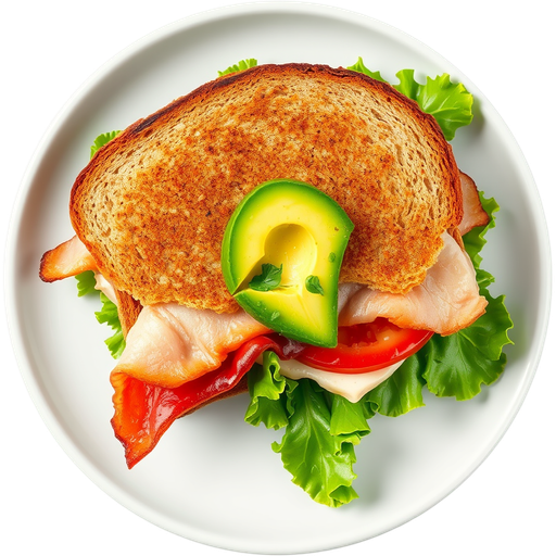 Club House Avocado Sandwich dish