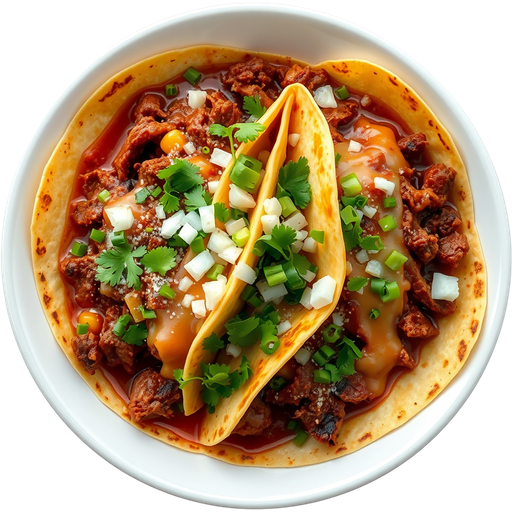 Birria Tacos Con Queso dish