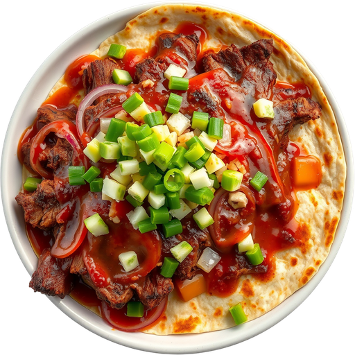 BBQ Short Rib Quesadilla dish