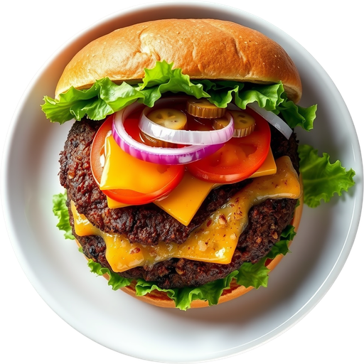 Bison Burger dish