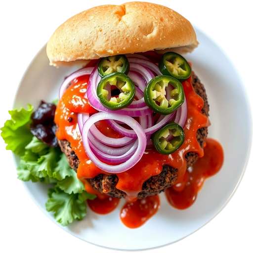 Spicy Smash Burger dish
