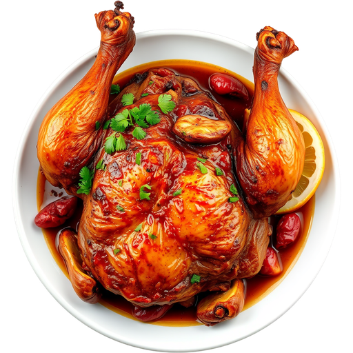 Peruvian Pollo a la Brasa dish