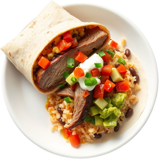 Brisket Burrito dish