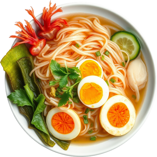 Cold Noodles Soup with Arrowroot dish