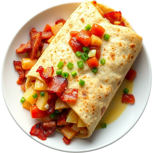 Papas Bacon Burrito dish