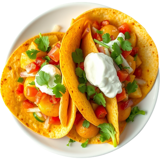 Potato Tacos dish
