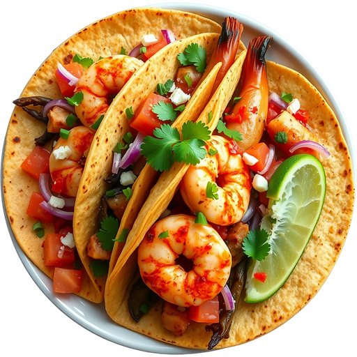 Tacos Gobernador dish