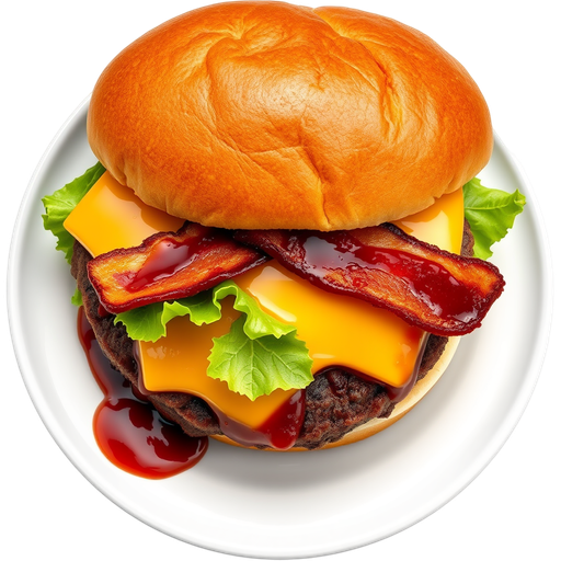 Hickory BBQ Bacon Cheeseburger dish